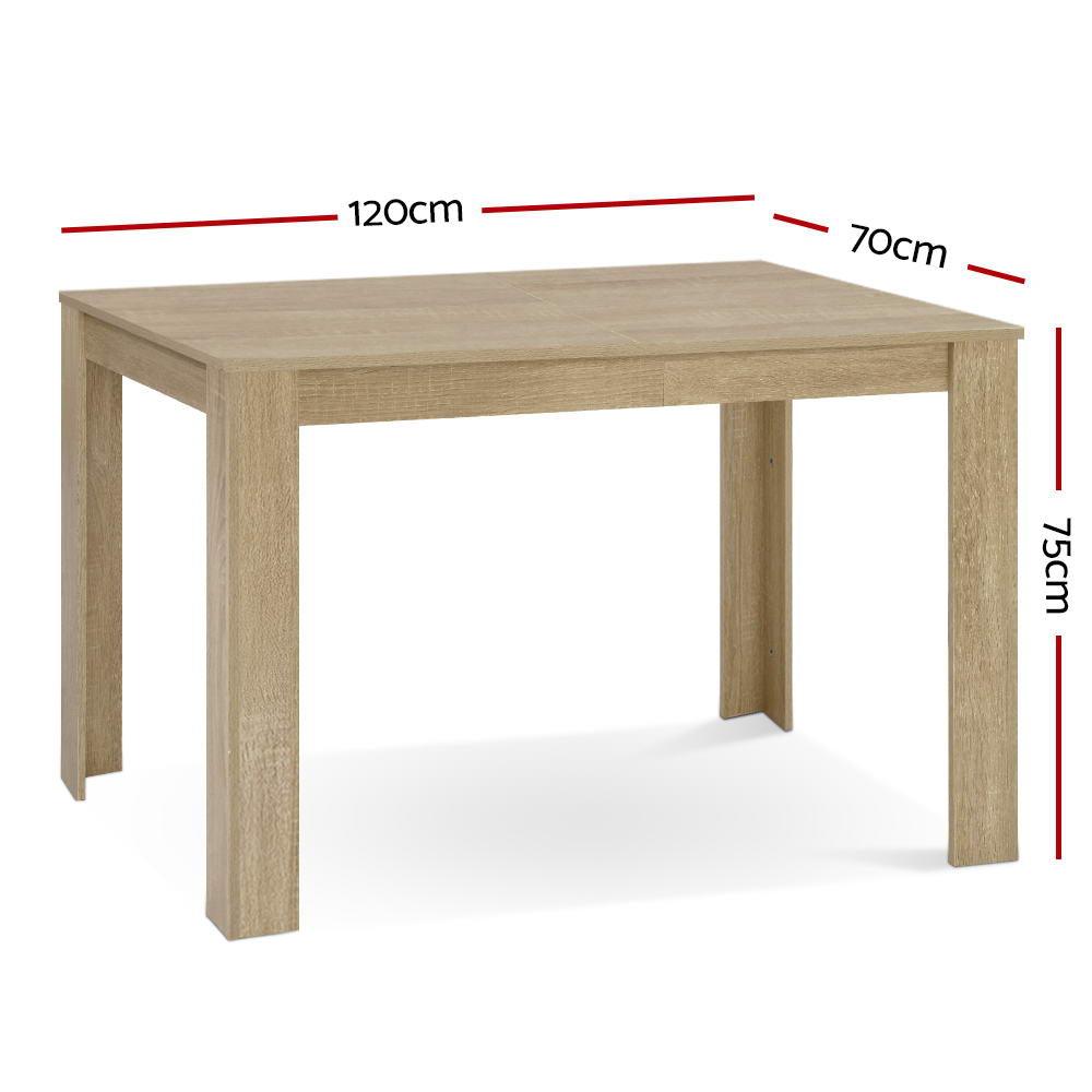 4 Seater Dining Table Wooden 120cm - House Things Furniture > Dining