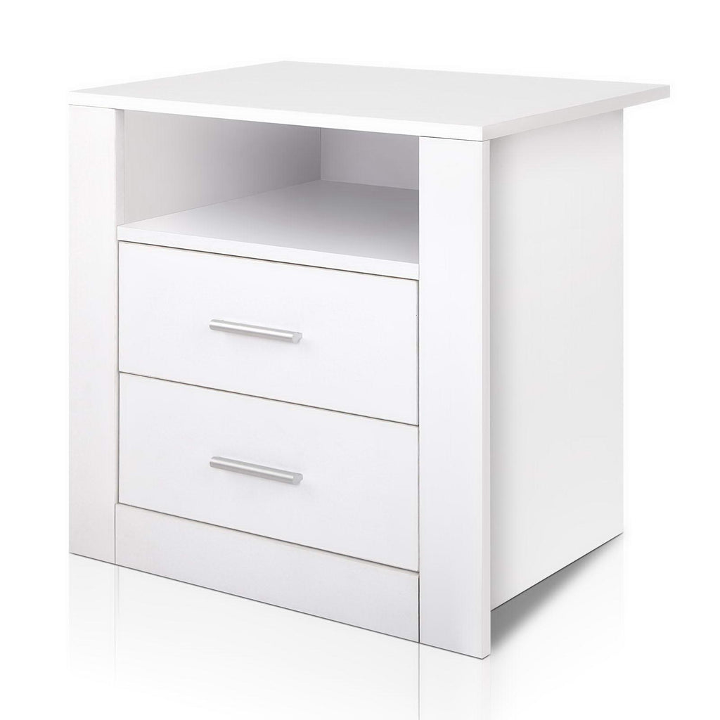 Bedside Tables Drawers Storage Cabinet Drawers Side Table White - House Things Furniture > Living Room