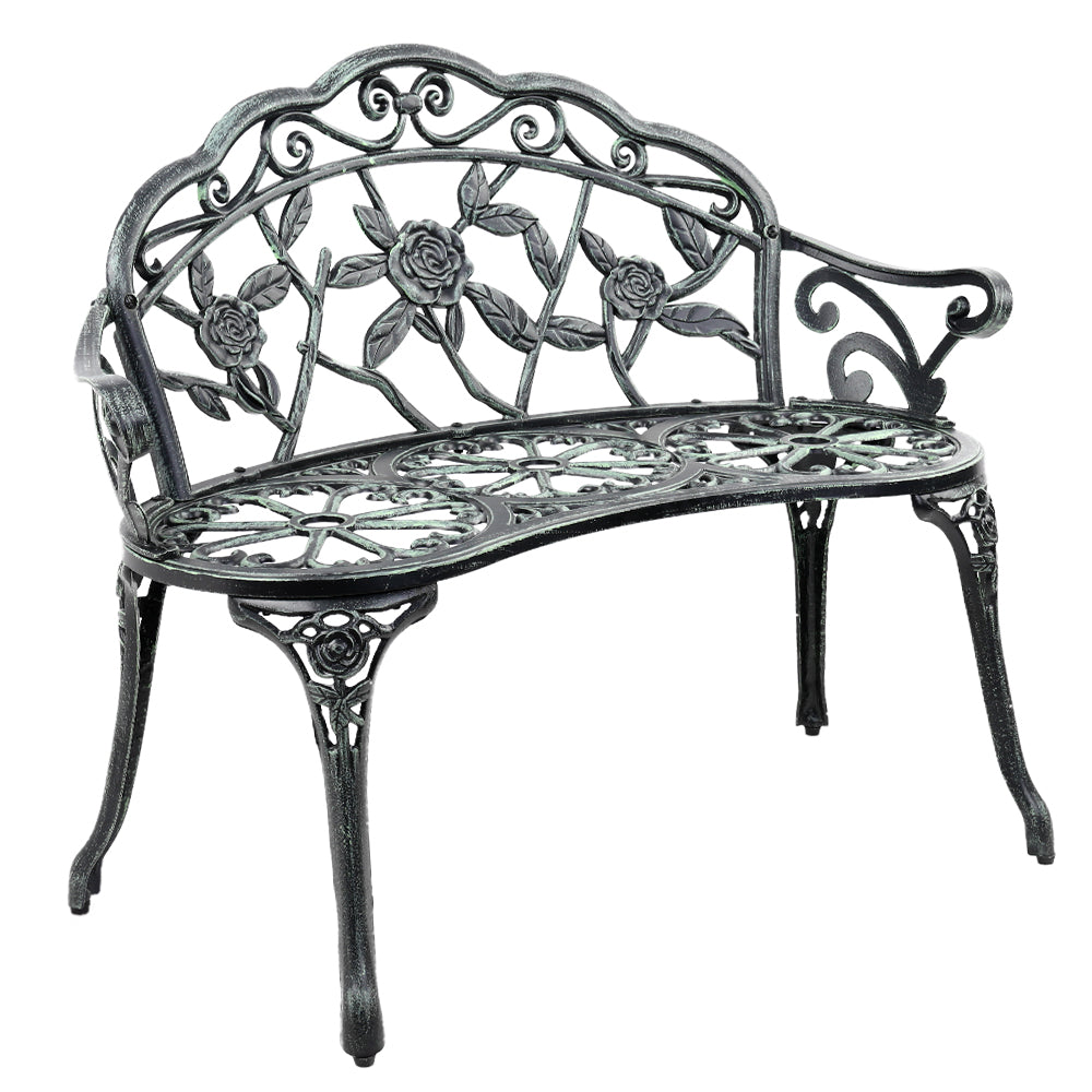 Victorian Garden Bench - Green - House Things Furniture > Outdoor
