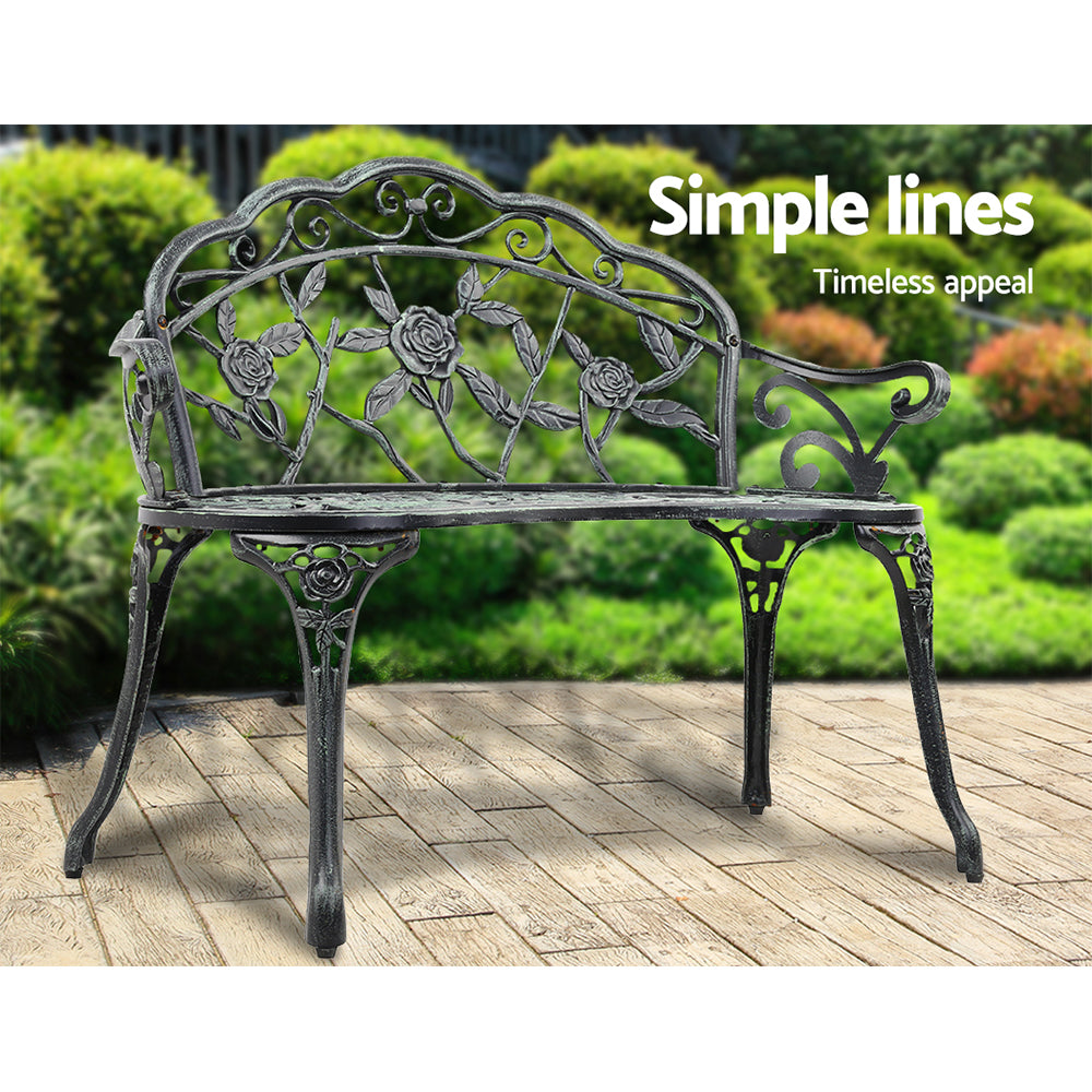 Victorian Garden Bench - Green - House Things Furniture > Outdoor