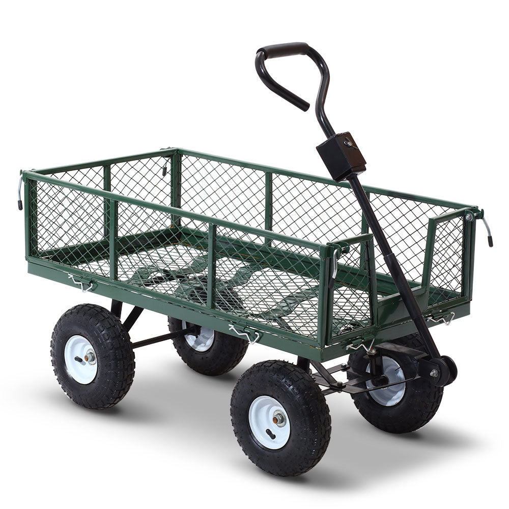 Mesh Garden Steel Cart - Green - House Things Home & Garden > Garden Tools