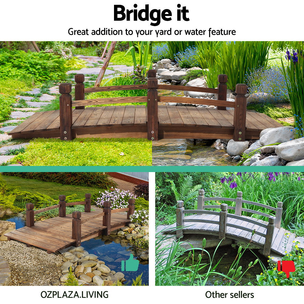 Wooden Rustic Bridge 160cm - House Things Home & Garden > DIY