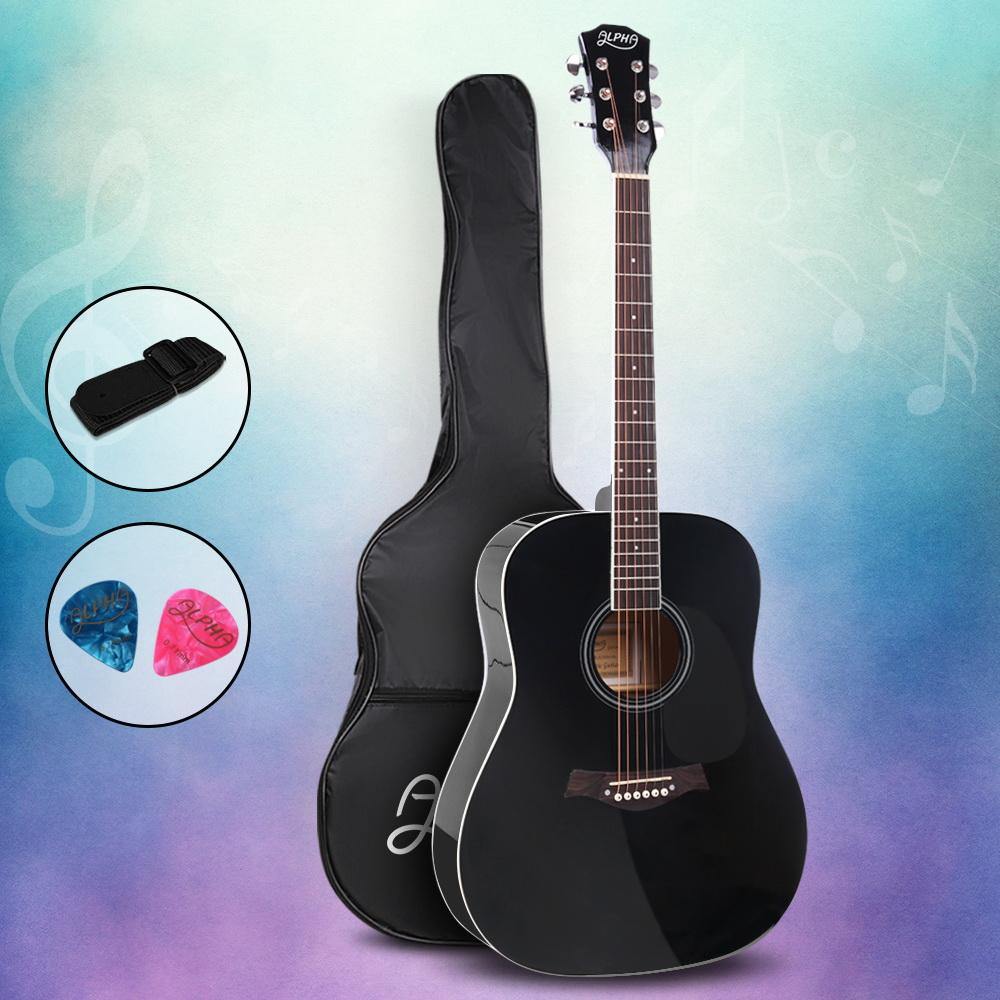 41 Inch Acoustic Guitar Black - House Things Audio & Video > Musical Instrument & Accessories