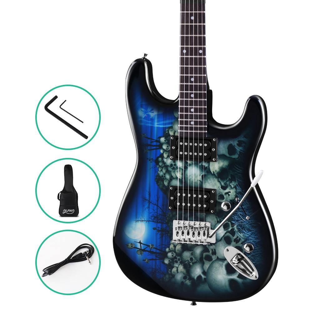 Electric Guitar Blue with Carry Bag - House Things Audio & Video > Musical Instrument & Accessories