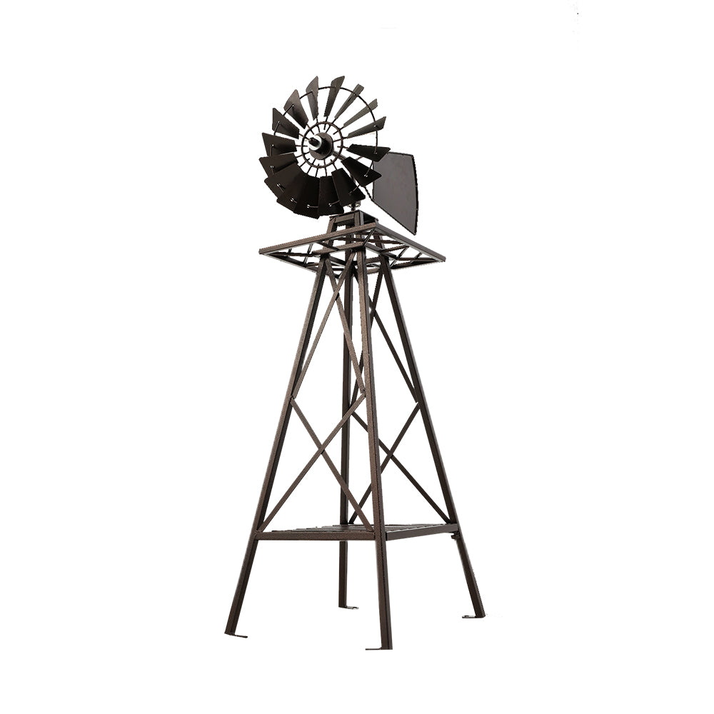 Garden Windmill 120cm Metal Ornaments Outdoor Decor Ornamental Wind Mill - House Things Home & Garden > Decor
