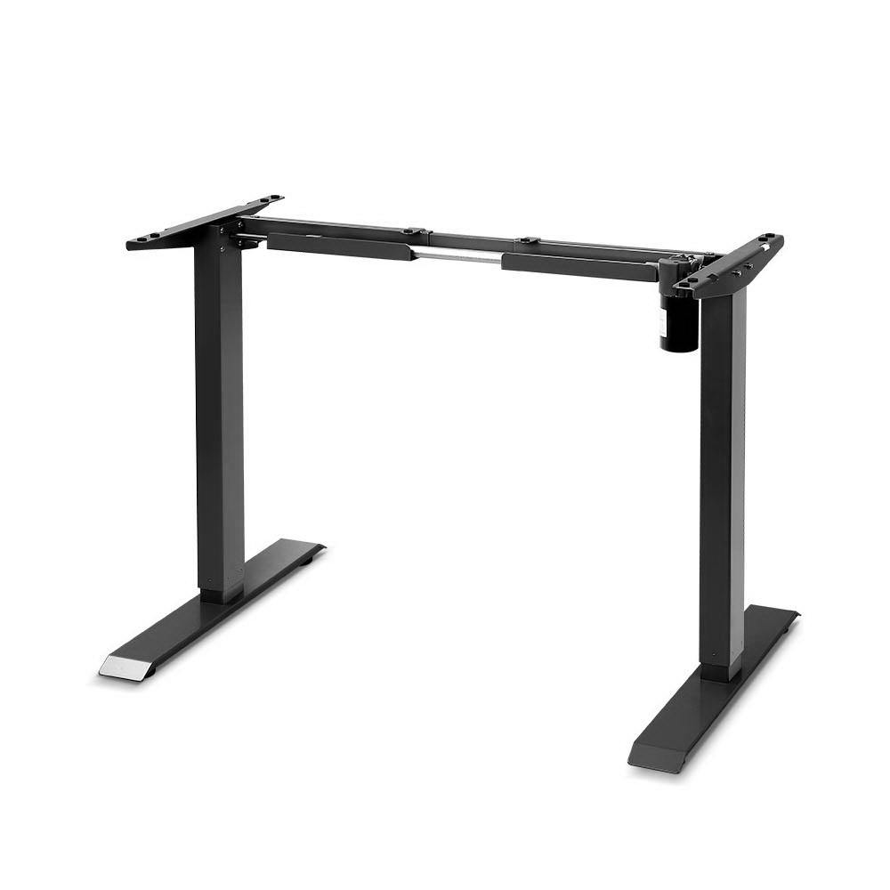Motorised Adjustable Desk Frame Black - Housethings 