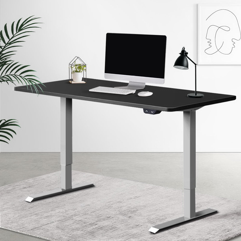 Motorised Standing Desk 120cm Black - House Things Furniture > Office
