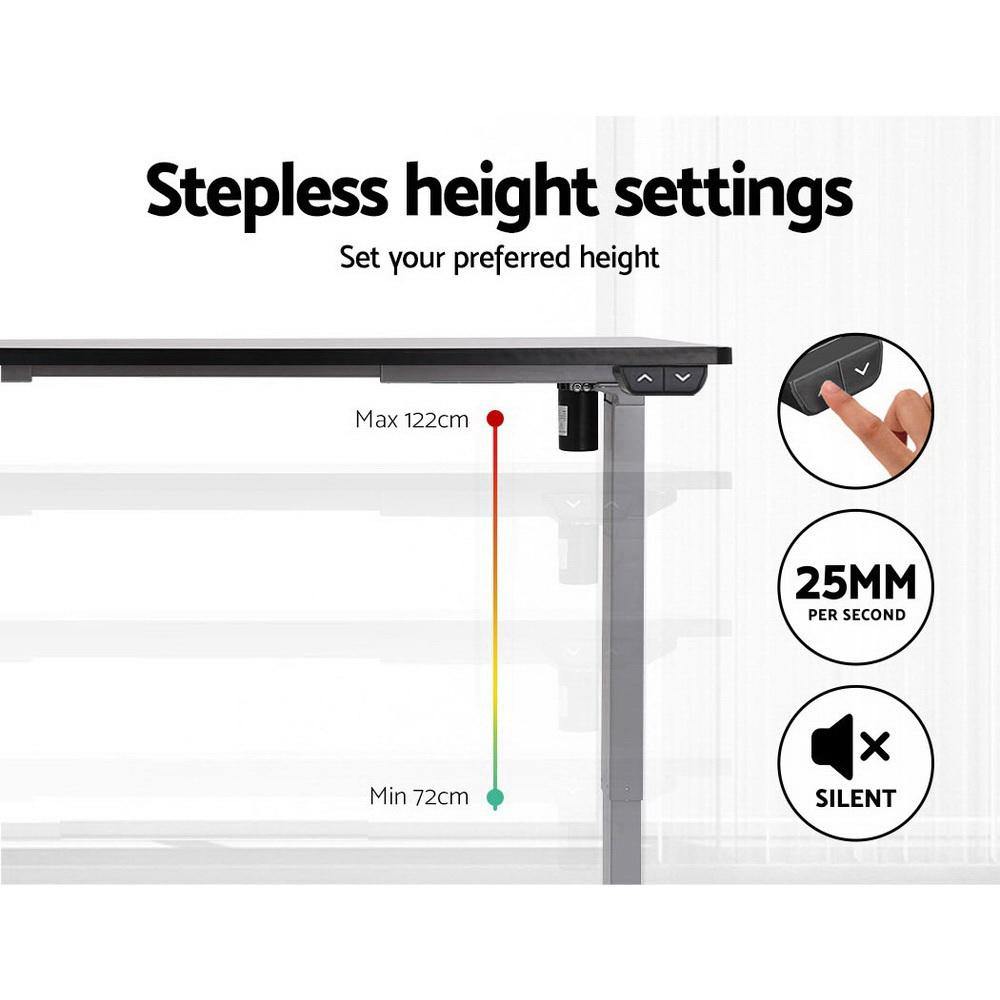 Standing Desk Height Adjustable Motorised 140cm - House Things Furniture > Office