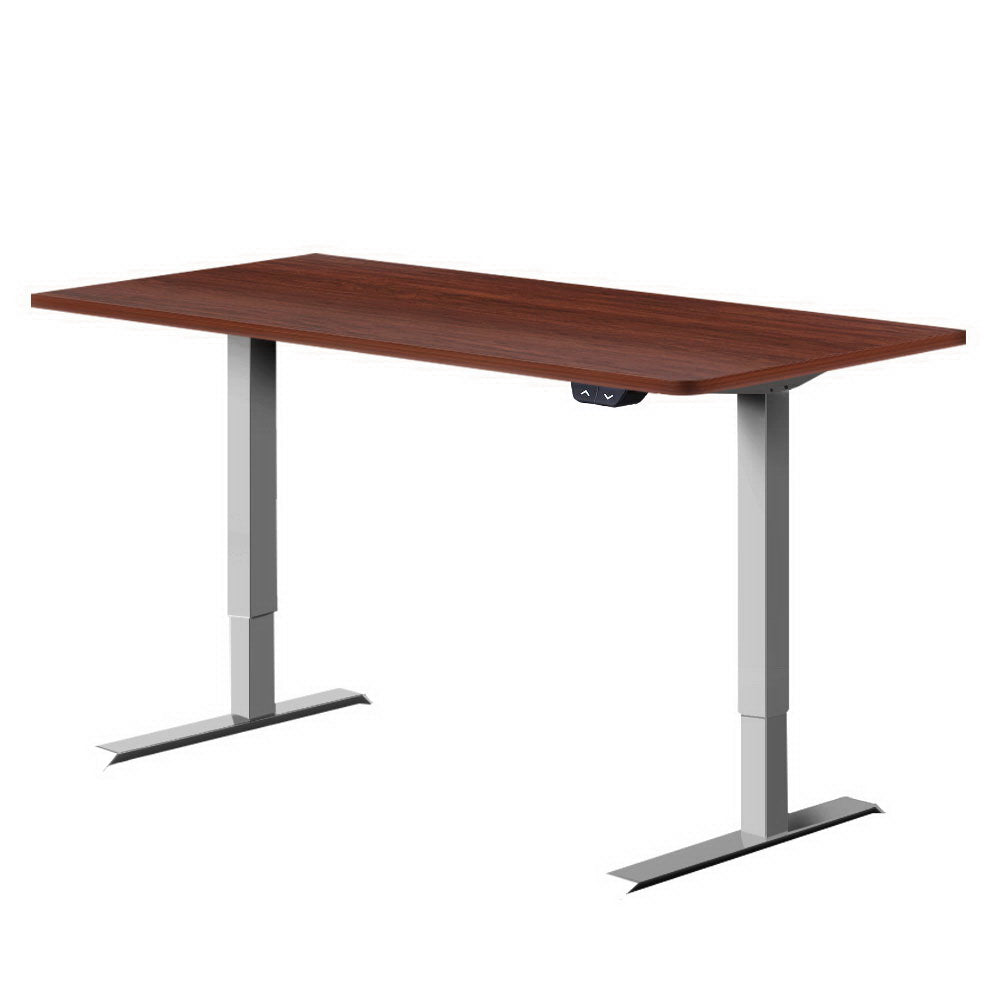 Standing Desk Motorised 120cm Walnut - House Things Furniture > Office