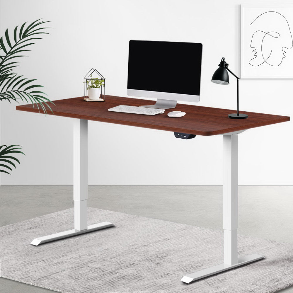 Motorised Standing Desk 140cm Walnut Top - House Things Furniture > Office