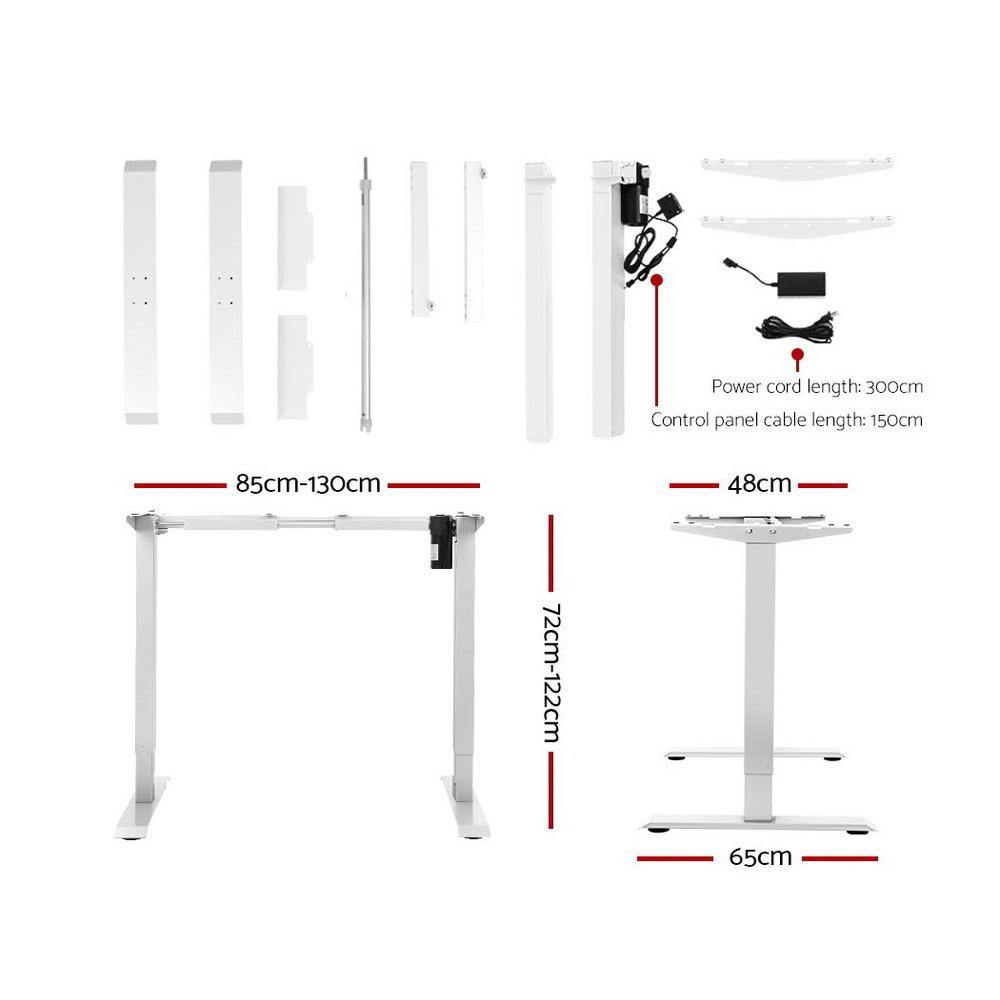 Motorised Sit Standing Desk Height Adjustable - House Things Furniture > Office