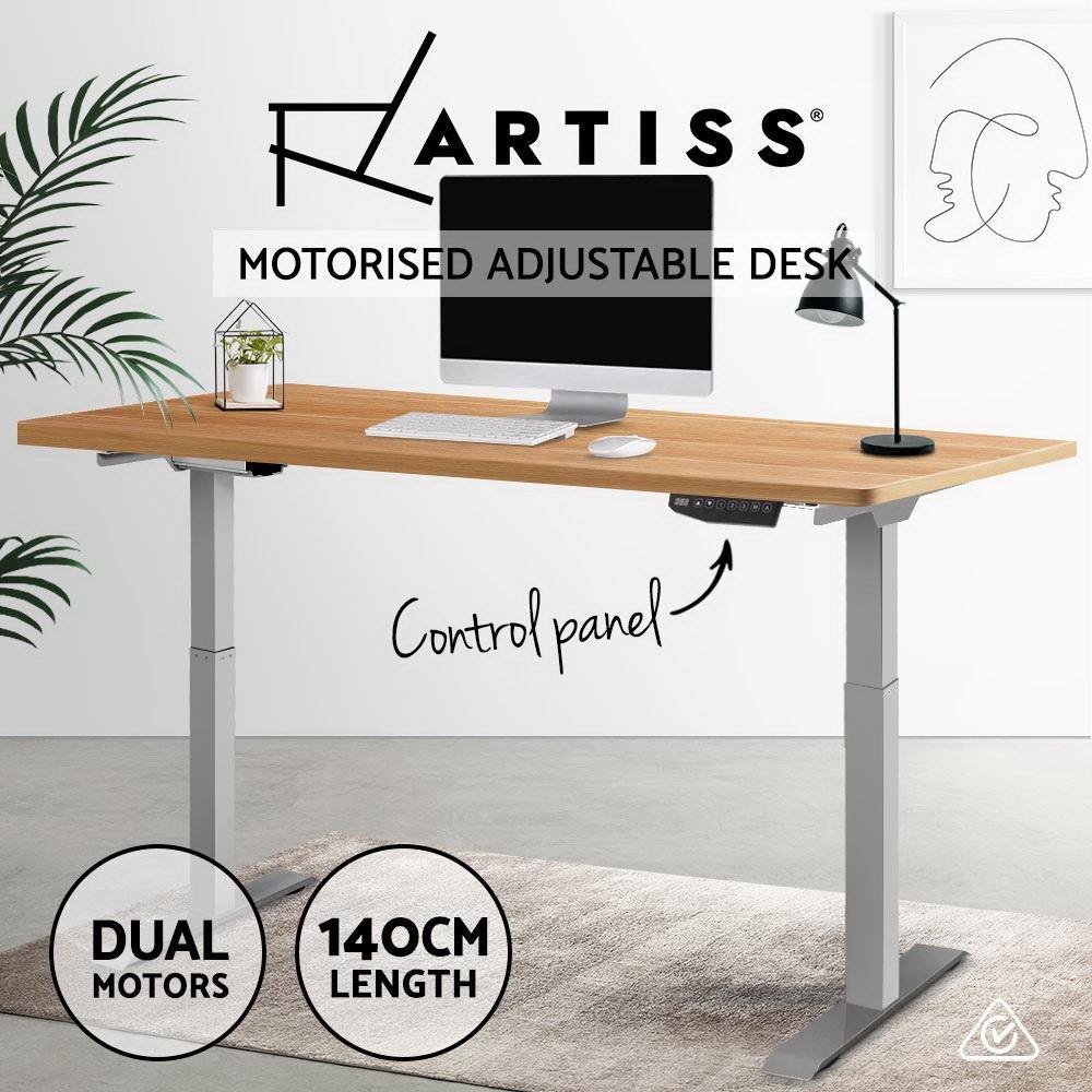 Motorised Standing Desk Dual Motors 140cm - House Things Furniture > Office