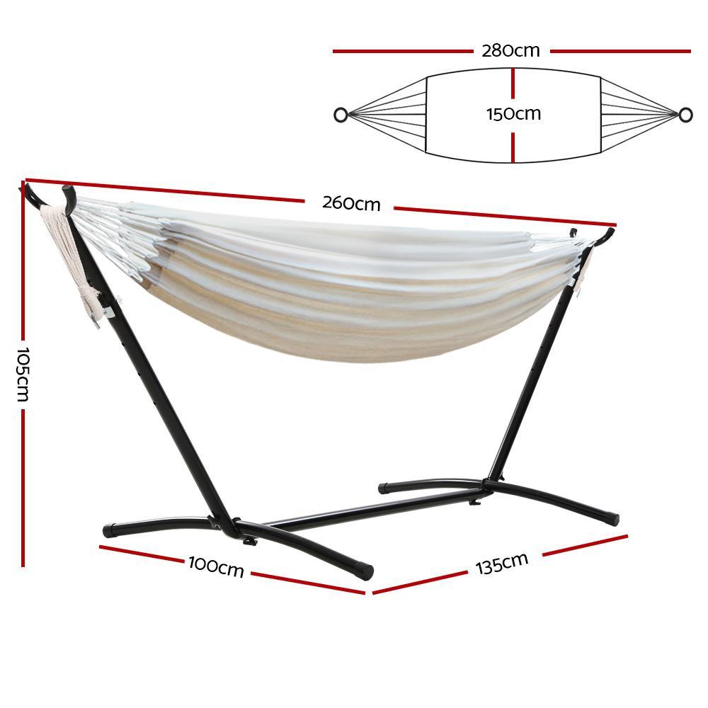 Hammock with Stand Cotton - House Things Home & Garden > Hammocks