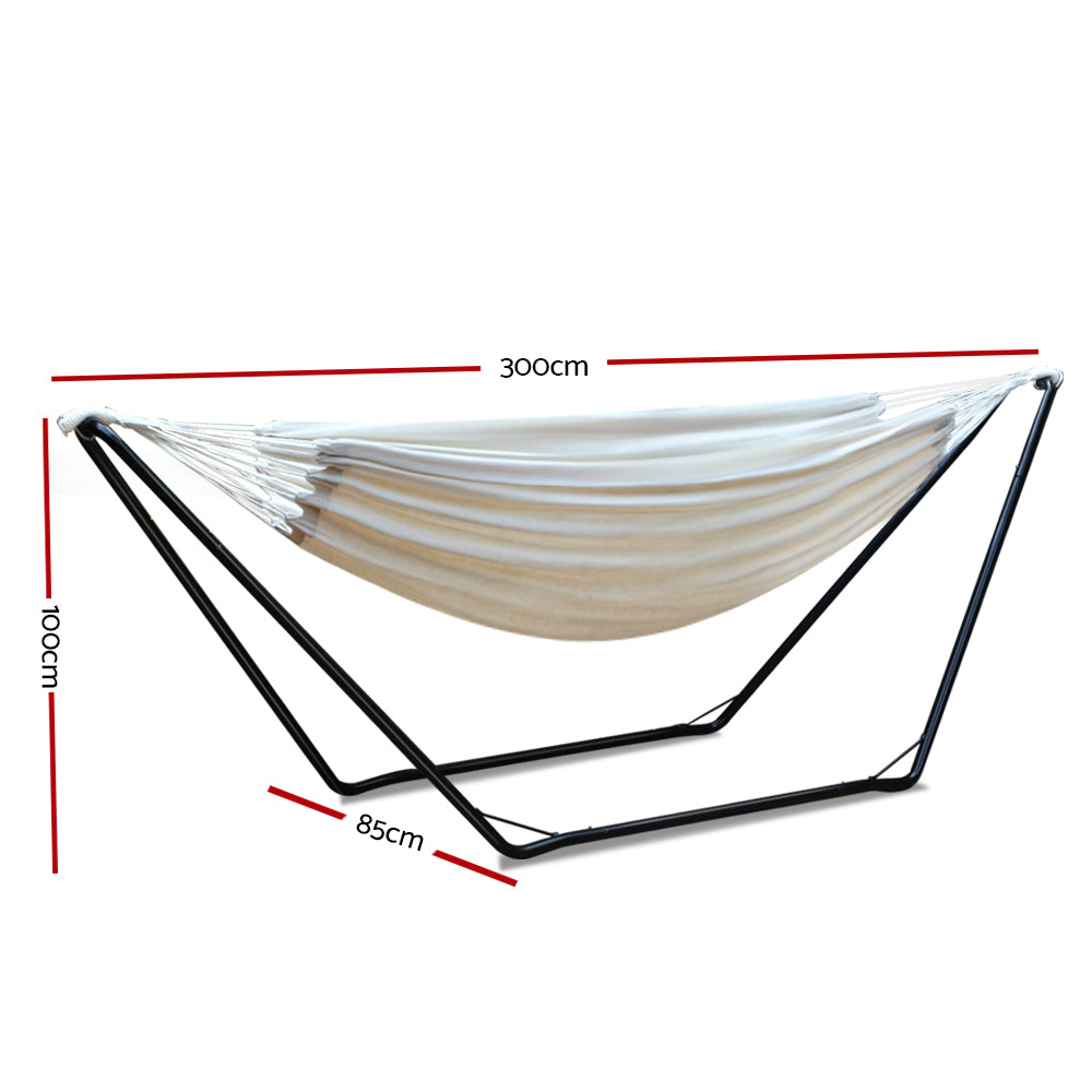 Hammock Bed with Steel Frame Stand - House Things Furniture > Outdoor