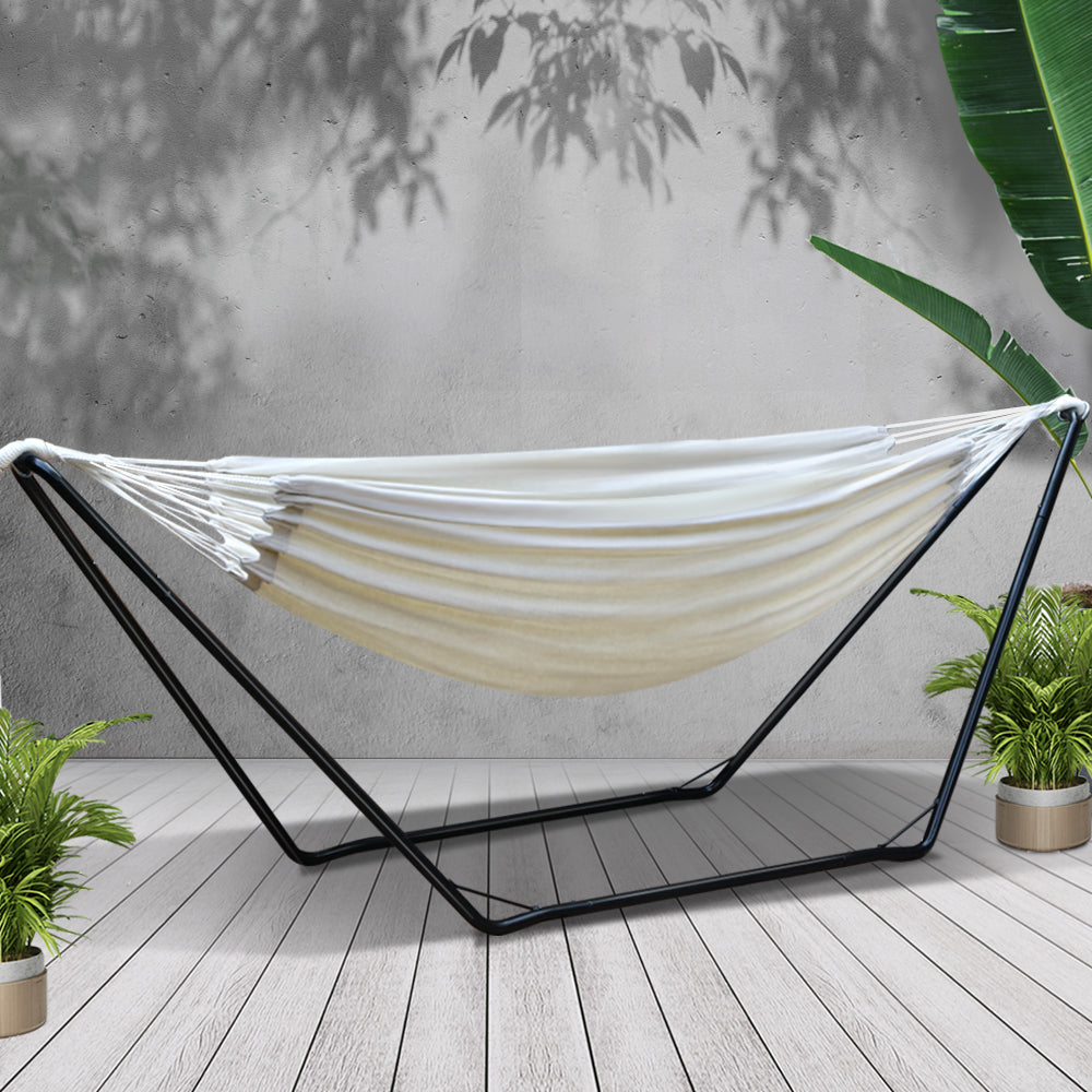 Hammock Bed with Steel Frame Stand - House Things Furniture > Outdoor