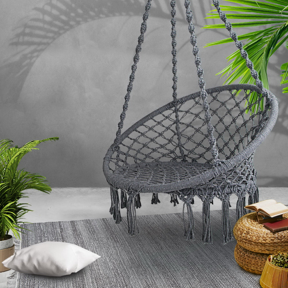 Hammock Swing Chair - Grey - House Things Home & Garden > Hammocks