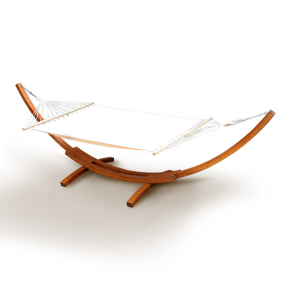 Double Hammock with Wooden Hammock Stand - House Things Home & Garden > Hammocks