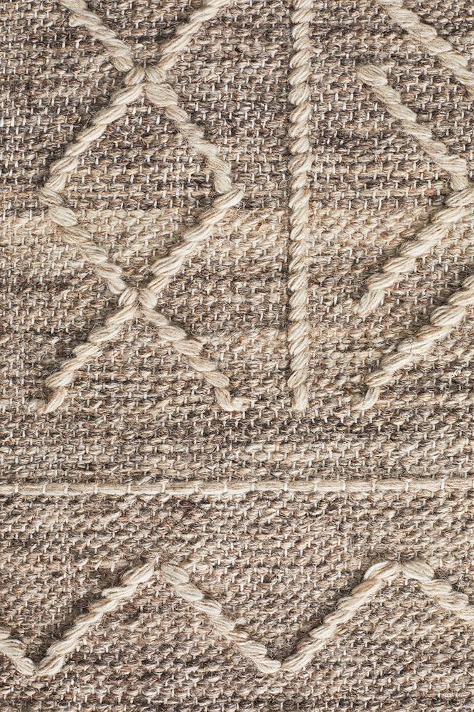 Arya Stitch Woven Rug Natural - House Things Hudson Collection