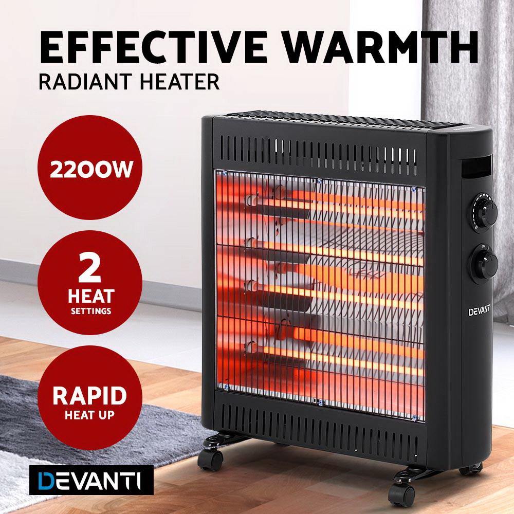 2200W Portable Infrared Radiant Heater - House Things Appliances > Heaters