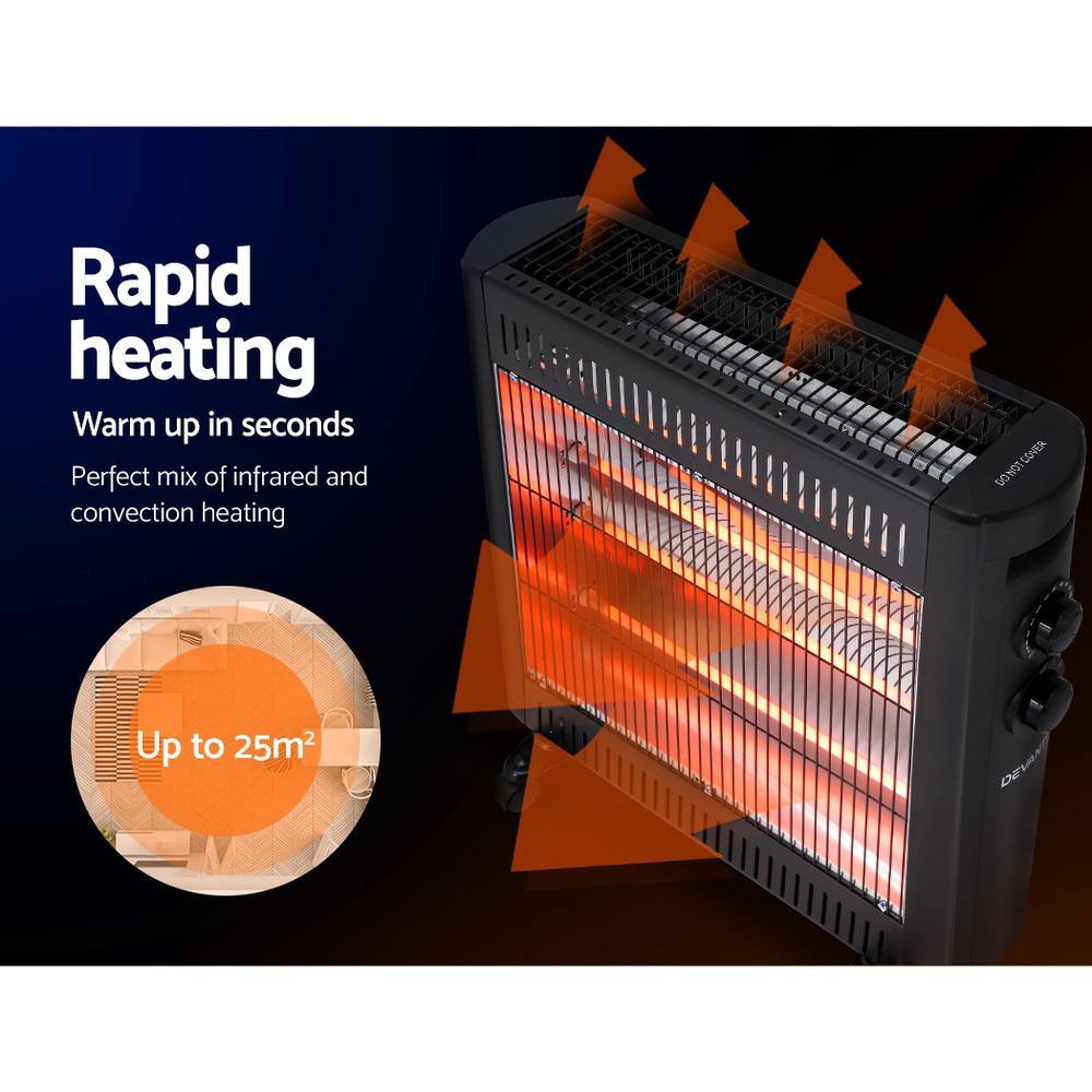 2200W Portable Infrared Radiant Heater - House Things Appliances > Heaters