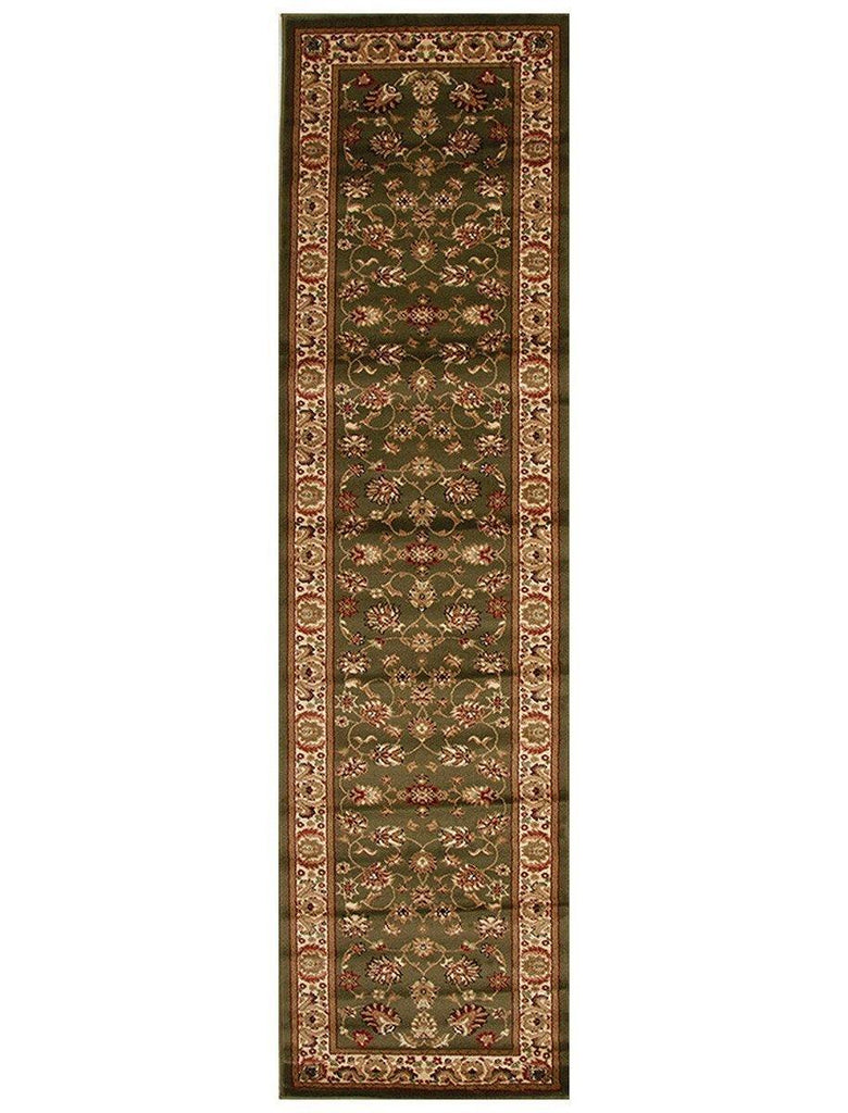 Istanbul Traditional Floral Pattern Runner Rug Green - House Things Istanbul Collection