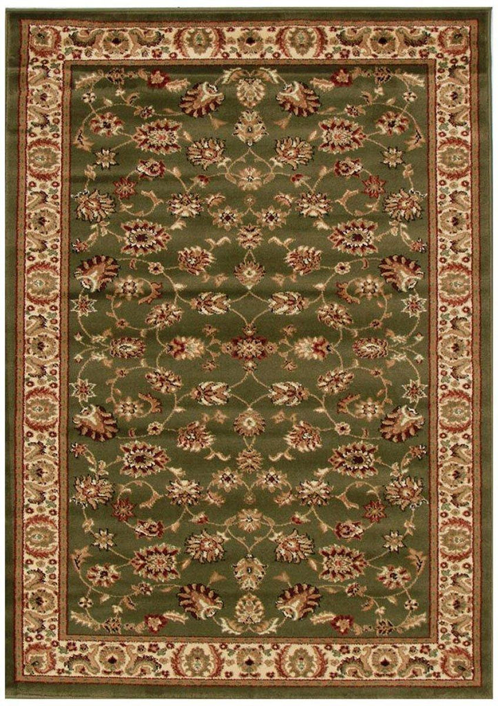 Istanbul Collection Traditional Floral Pattern Green Rug - House Things Istanbul Collection