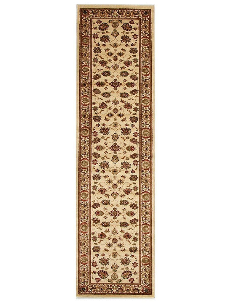 Istanbul Traditional Floral Pattern Runner Rug Ivory - House Things Istanbul Collection