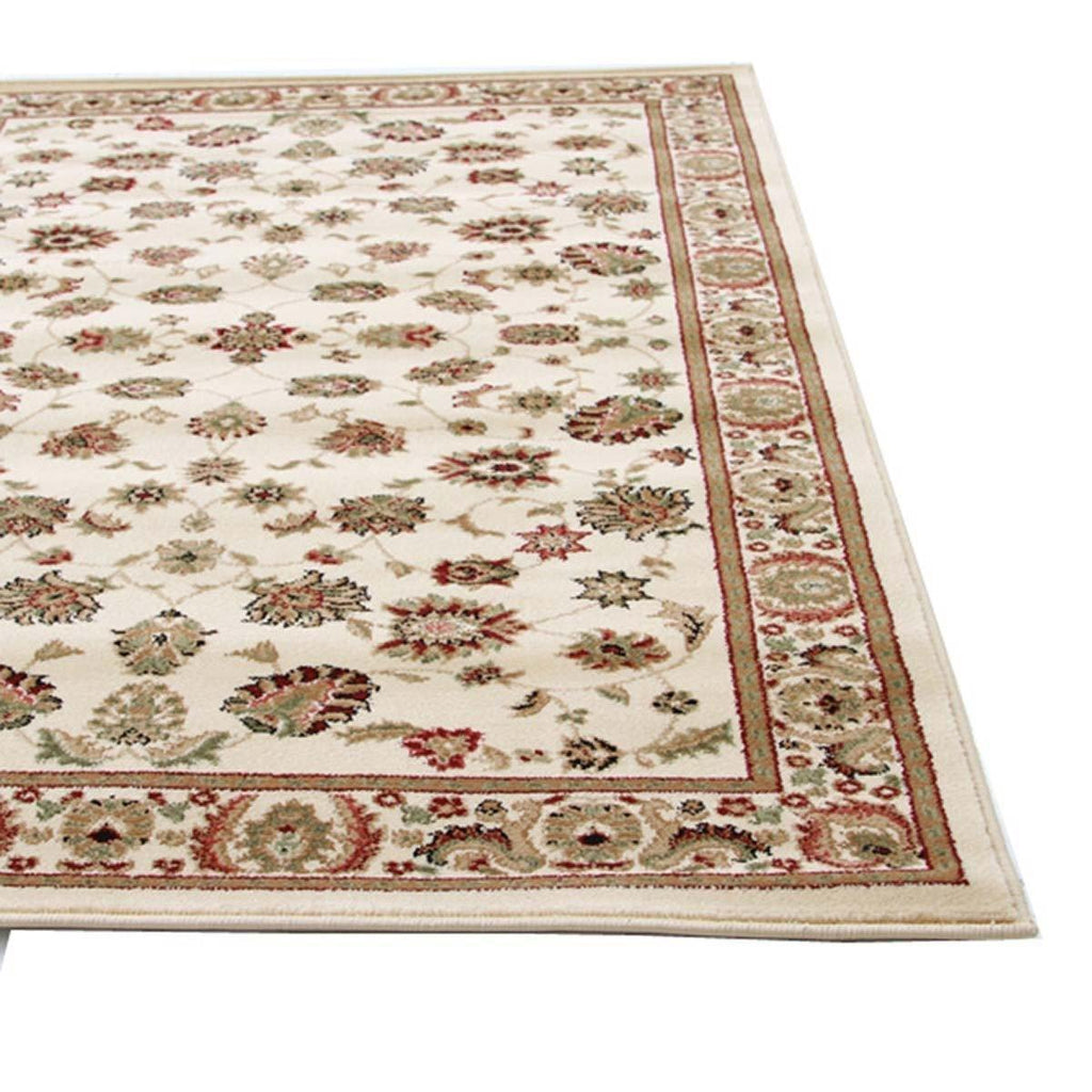 Istanbul Traditional Floral Pattern Runner Rug Ivory - House Things Istanbul Collection