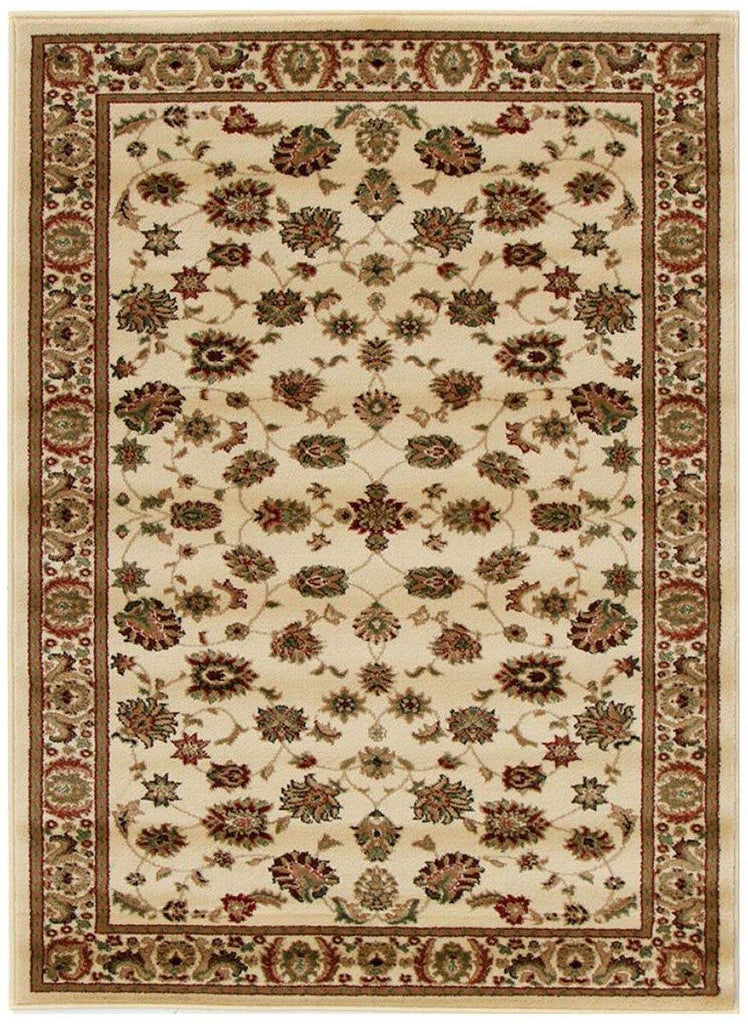 Istanbul Collection Traditional Floral Pattern Ivory Rug - House Things Istanbul Collection