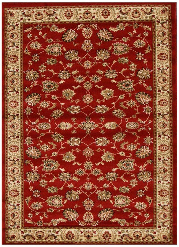Kukut Collection Floral Pattern Red Rug - House Things Istanbul Collection