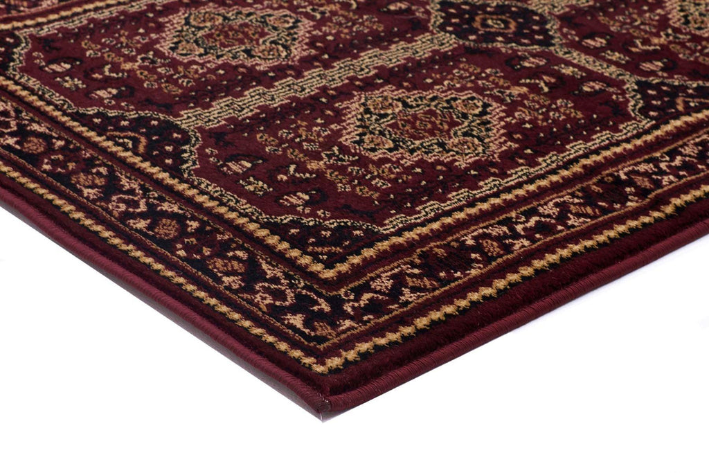 Istanbul Collection Traditional Afghan Design Burgundy Red Rug - House Things Istanbul Collection
