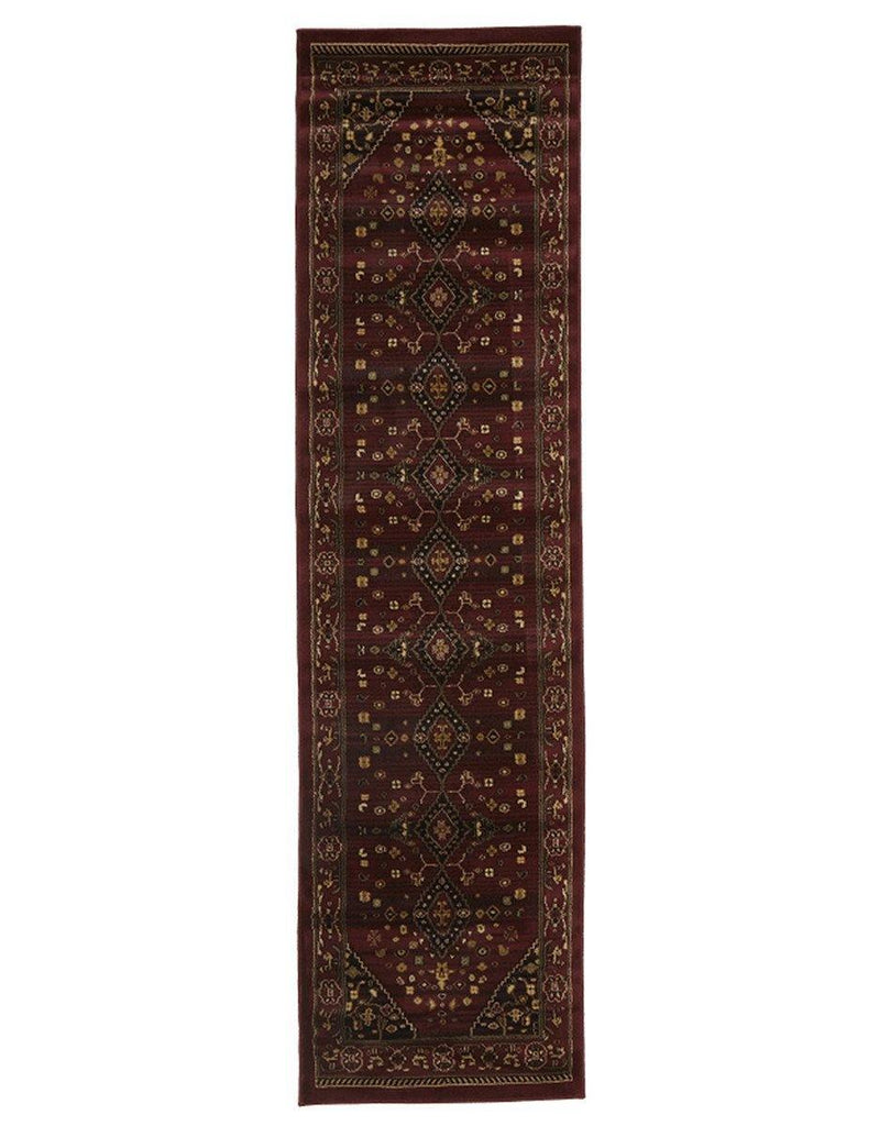 Istanbul Traditional Shiraz Design Runner Rug Burgundy Red - House Things Istanbul Collection