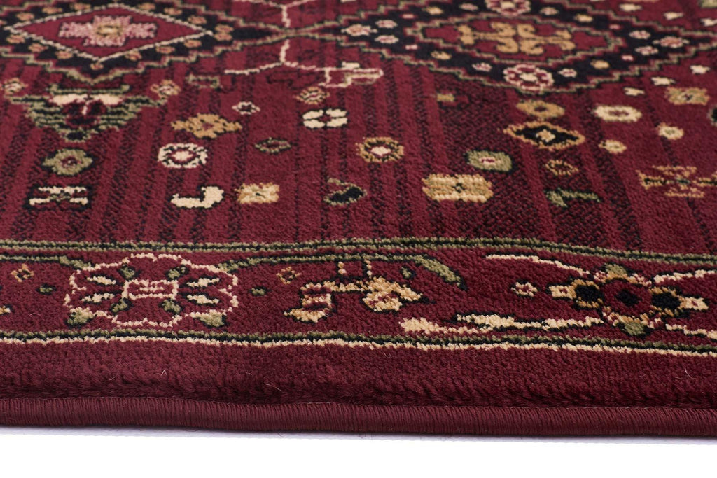 Istanbul Collection Traditional Shiraz Design Burgundy Red Rug - House Things Istanbul Collection