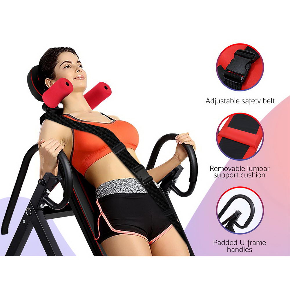 Foldable Inversion Table Gravity Stretcher Inverter - House Things Sports & Fitness > Fitness Accessories