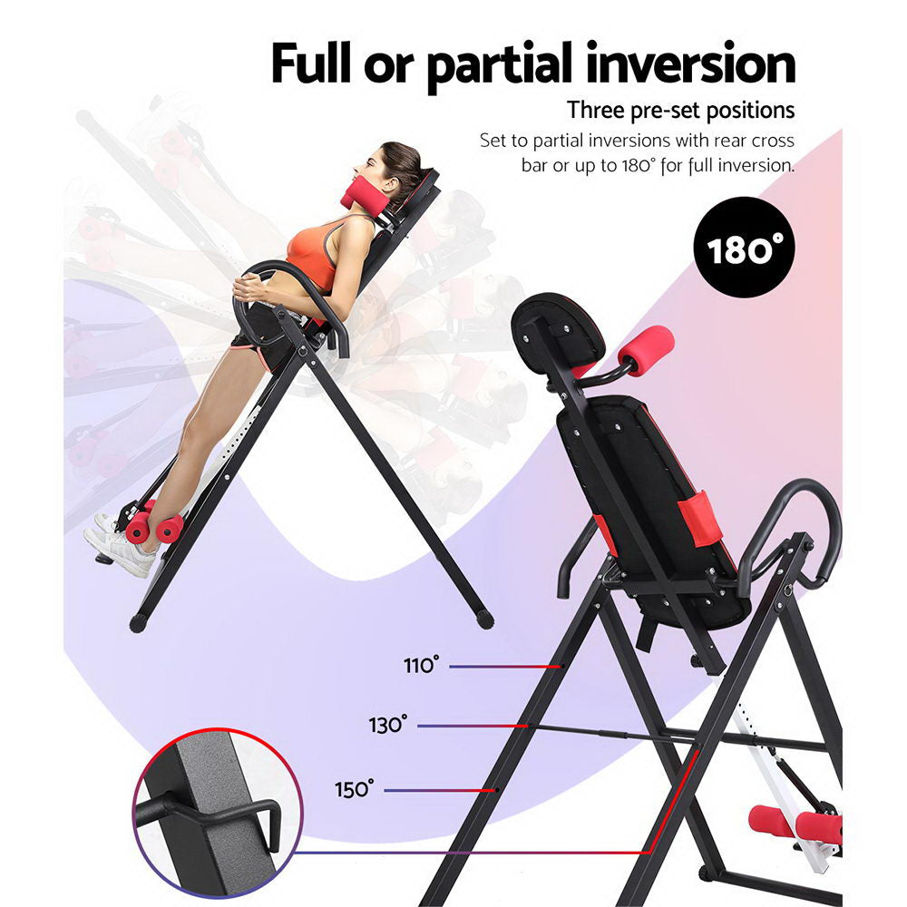Foldable Inversion Table Gravity Stretcher Inverter - House Things Sports & Fitness > Fitness Accessories