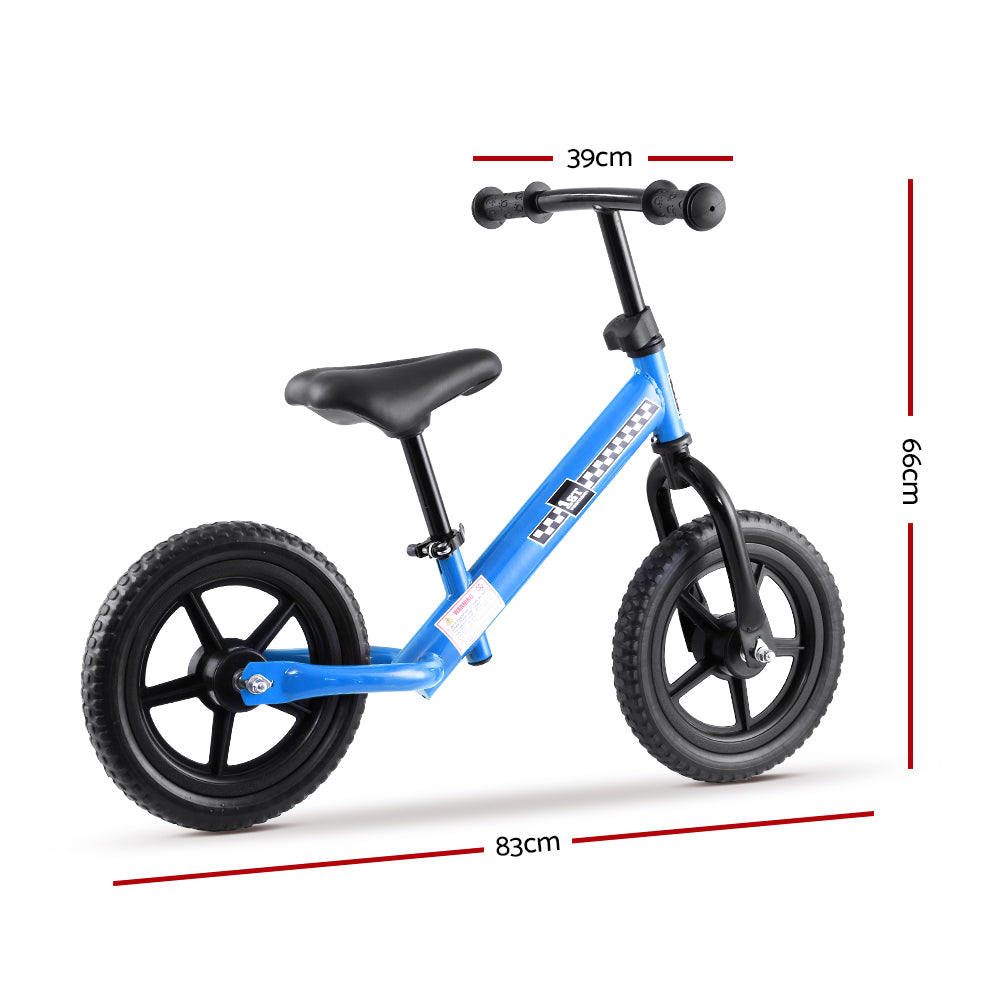 Kids Balance Bike Ride On Toys Puch Bicycle Wheels Toddler Baby 12" Bikes Blue - House Things Baby & Kids > Toys