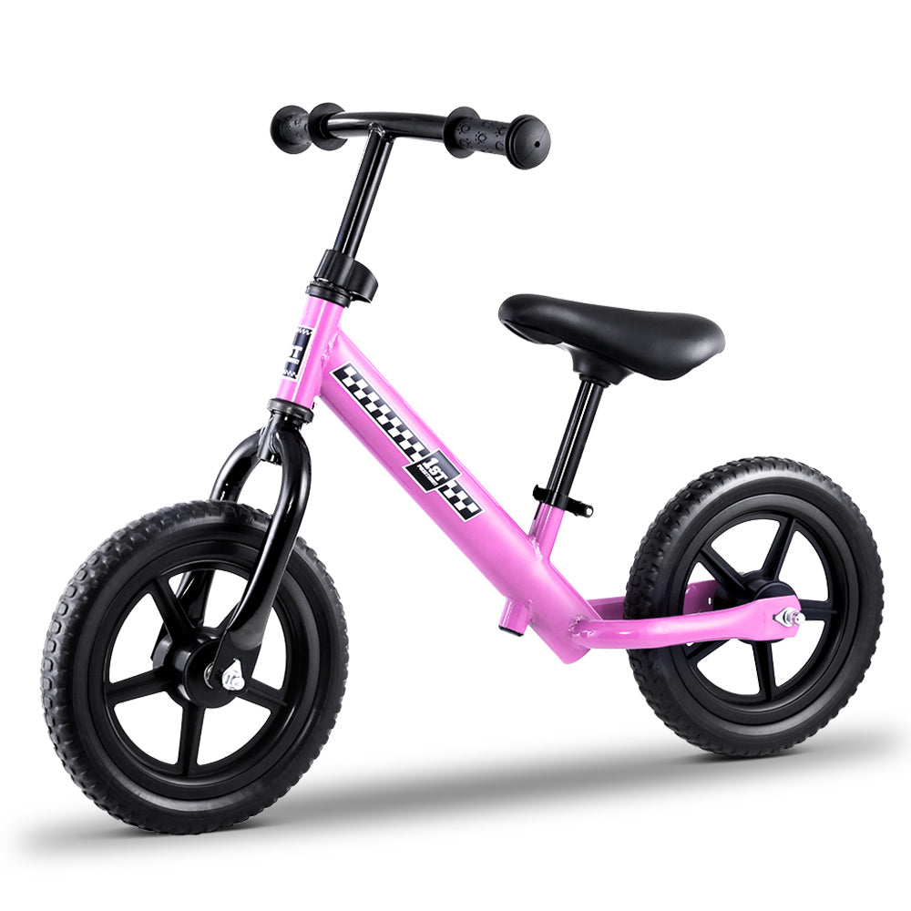 Kids Balance Bike Ride On Toys Puch Bicycle Wheels Toddler Baby 12" Bikes Pink - House Things Baby & Kids > Toys