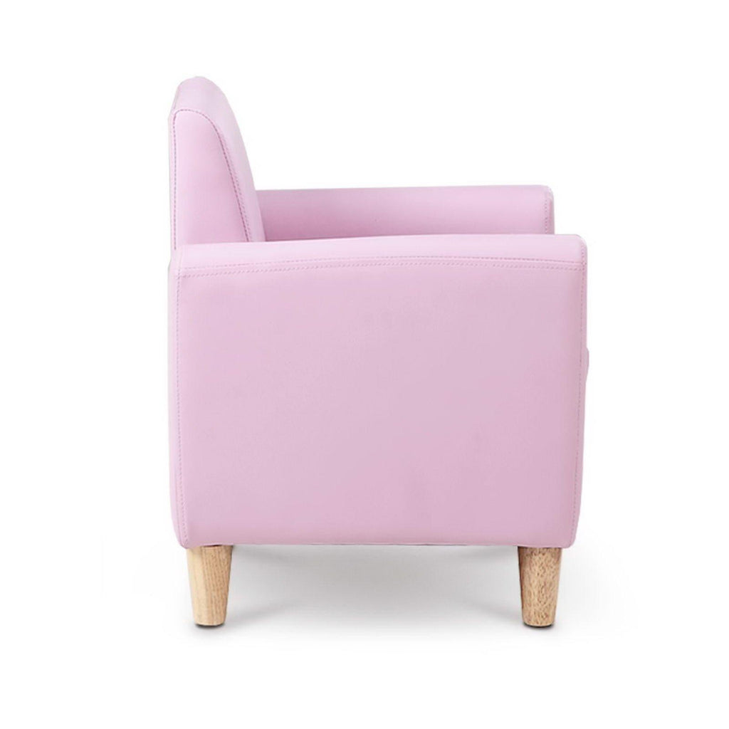 Kids Sofa Children lounge Chair Couch PU Leather Padded Pink - Housethings 