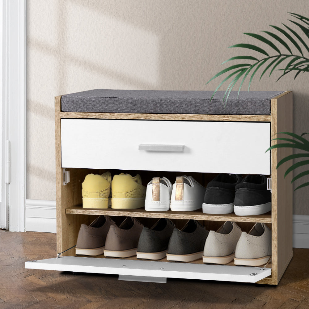 Shoe Cabinet Bench Store Up to 8 pairs - House Things Furniture > Living Room