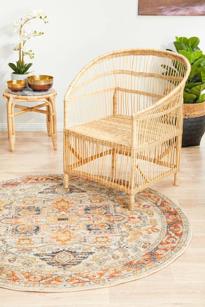 Legacy 850 Rust Round Rug - House Things Legacy Collection