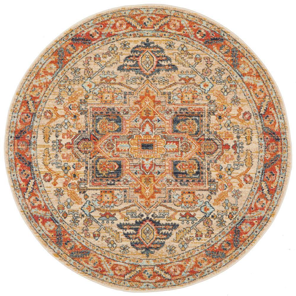 Legacy 850 Rust Round Rug - House Things Legacy Collection