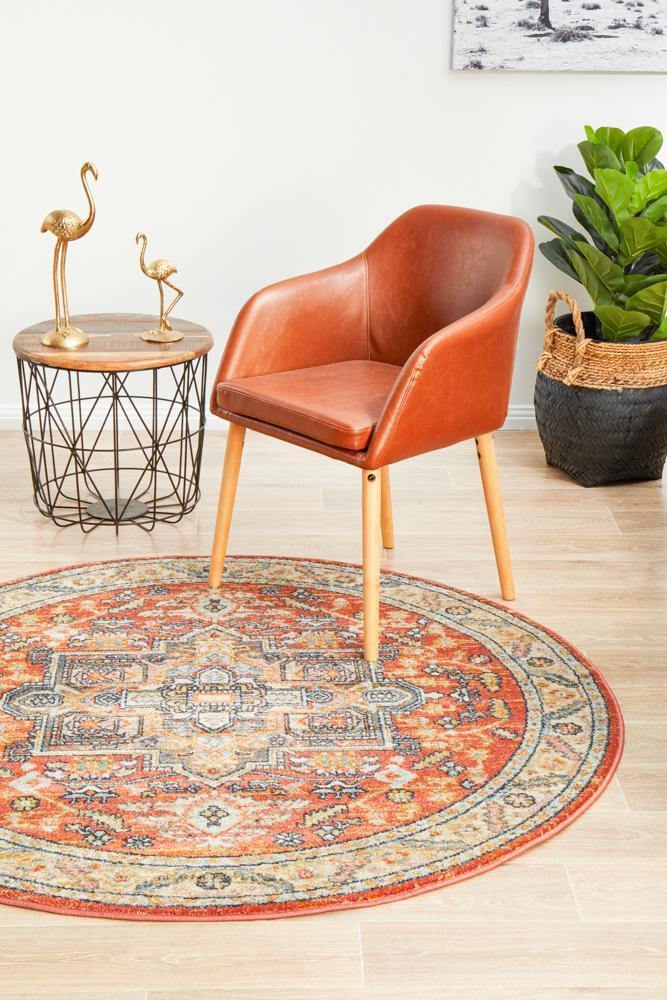 Legacy 850 Terracotta Round Rug - House Things Legacy Collection
