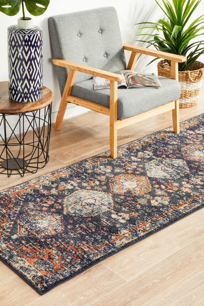 Legacy 854 Navy Runner Rug - House Things Legacy Collection