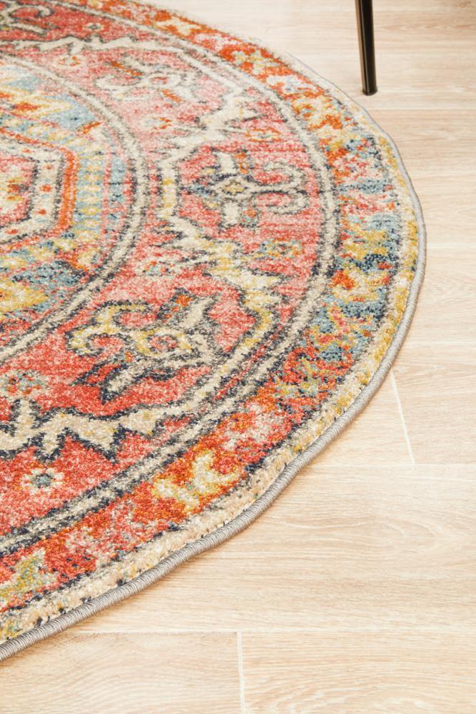 Legacy 856 Crimson Round Rug - House Things Legacy Collection