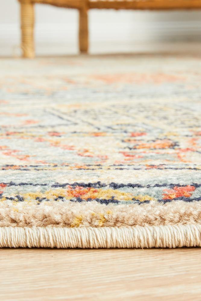 Legacy 859 Sky Blue Round Rug - House Things Legacy Collection