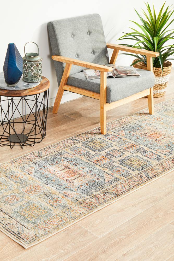 Legacy 859 Sky Blue Runner Rug - House Things Legacy Collection