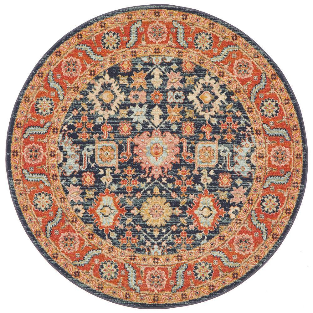 Legacy 860 Navy Round Rug - House Things Legacy Collection