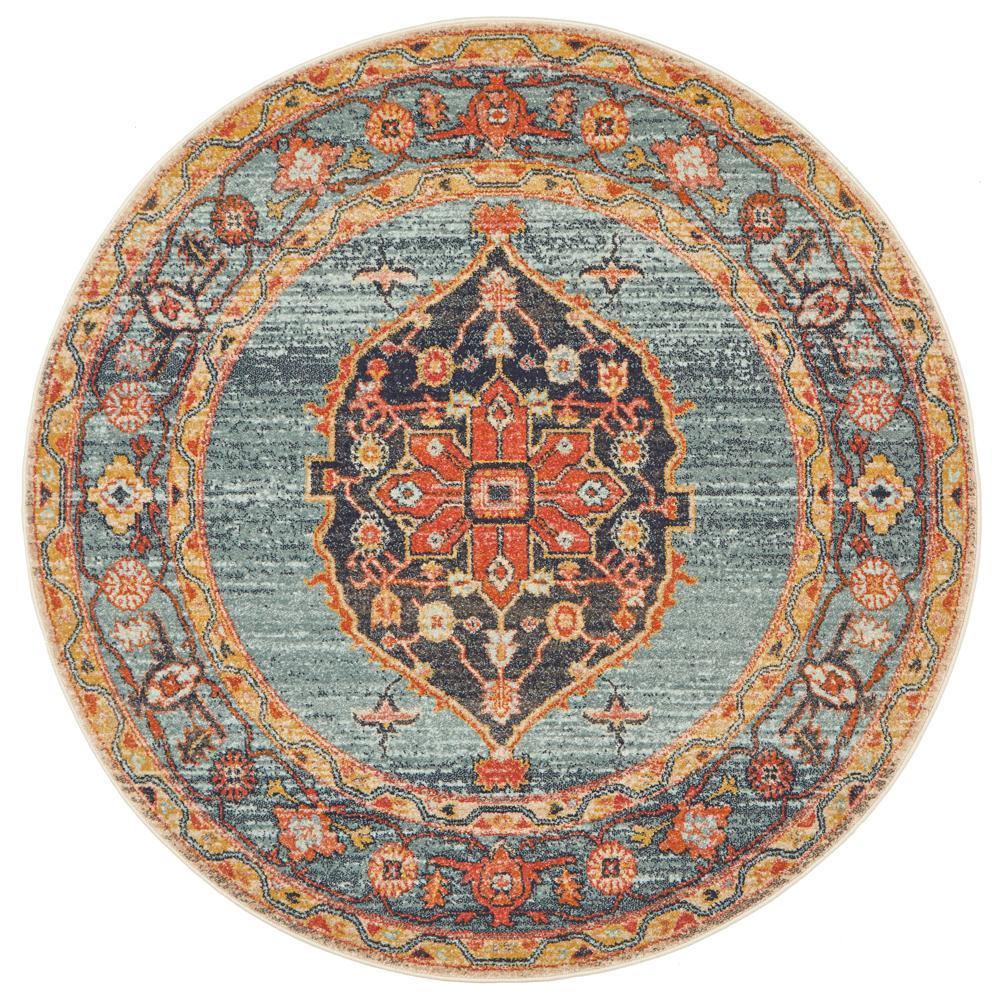 Legacy 862 Rust Round Rug - House Things Legacy Collection