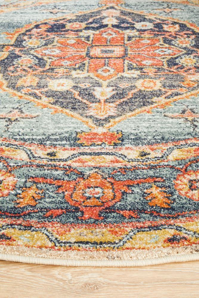 Legacy 862 Rust Round Rug - House Things Legacy Collection