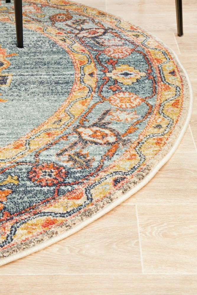 Legacy 862 Rust Round Rug - House Things Legacy Collection